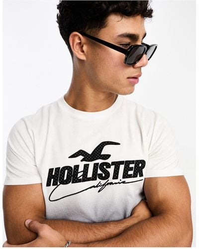 Hollister T-shirt à effet dégradé appliqué en tulle technique - /noir