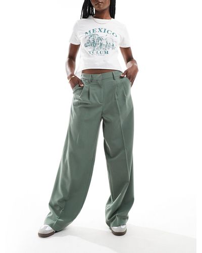 Vero Moda Pantalones dad caqui - Verde