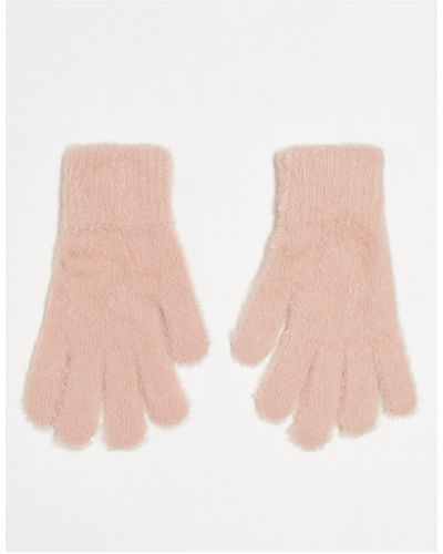 Accessorize Pluizige Handschoenen - Roze