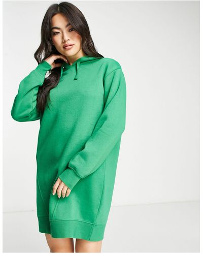 Threadbare Floyd - vestito corto con cappuccio - Verde