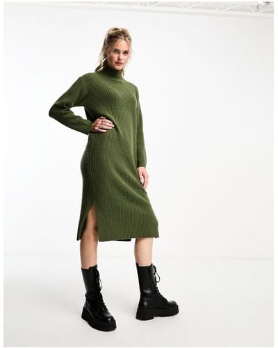New Look Knitted Maxi Dress - Green