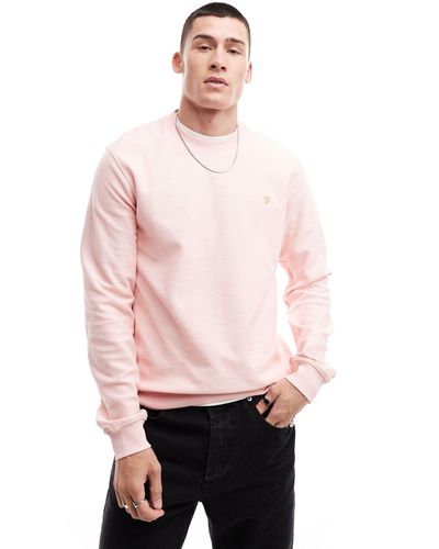 Farah – sweatshirt aus twill - Pink