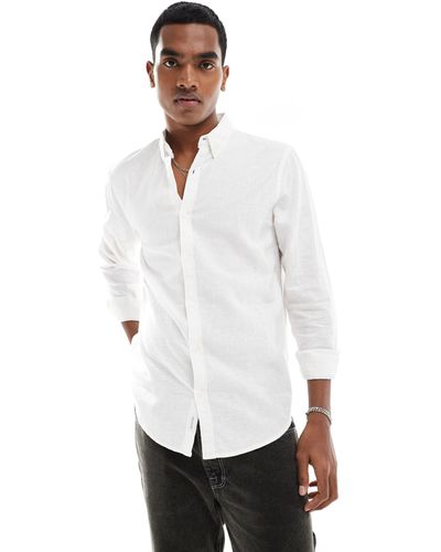 Hollister Camicia a maniche lunghe bianca - Bianco