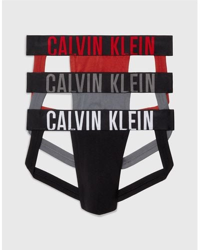 Calvin Klein 3 Pack Jock Straps - Intense Power - White