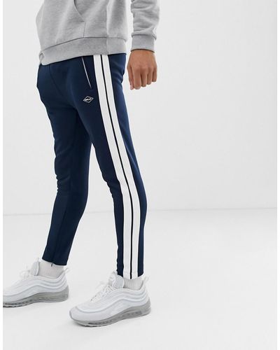 Replay sweatpants With Side Stripe - Blue