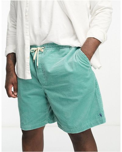 Polo Ralph Lauren Big & Tall Prepsters Icon Logo Cord Shorts - Green