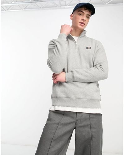Dickies Oakport 1/4 Zip Sweatshirt - Grey