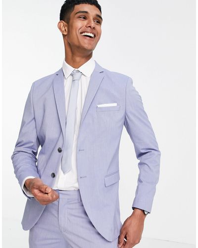 SELECTED Slim Fit Suit Jacket - Purple