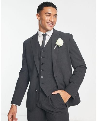 Noak 'camden' Slim Premium Fabric Suit Jacket - Grey