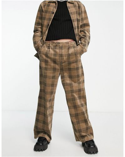 Vintage Check Cotton Trousers in Antique Yellow  Men  Burberry United  States  cell image 2  Mens shorts outfits Short outfits Mens outfits