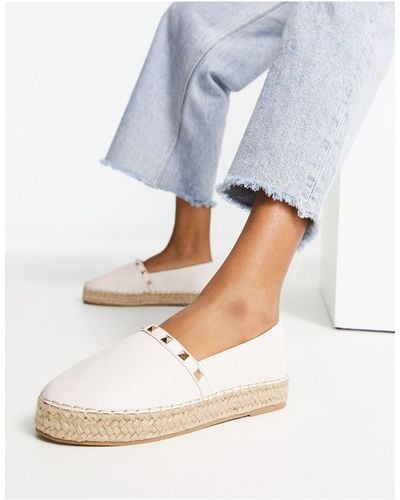 Truffle Collection Studded Espadrille Shoes - Blue