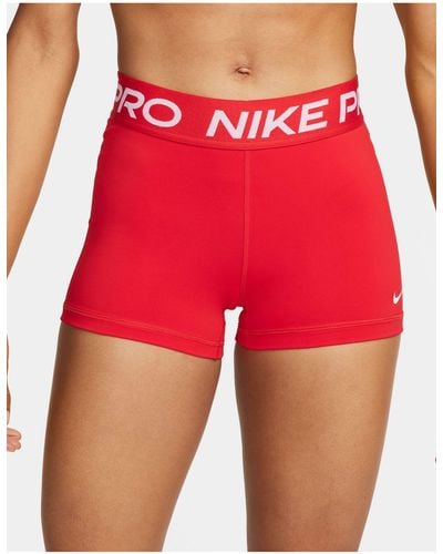 Nike Nike Pro Training Dri-fit 3 Inch Shorts - Red