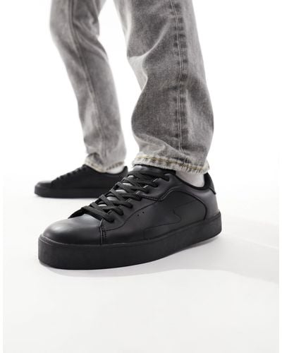 Bershka Lace Up Sneaker - Black
