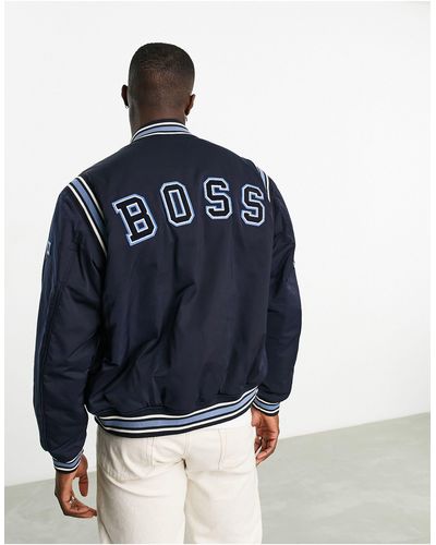 BOSS Oronzo - giacca college - Blu