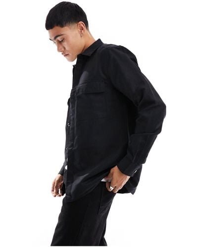 Only & Sons Faux Suede Shirt - Black