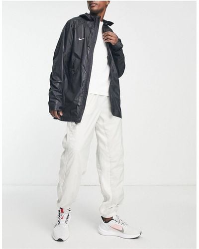 Nike Football Academy - giacca antipioggia lunga nera - Bianco