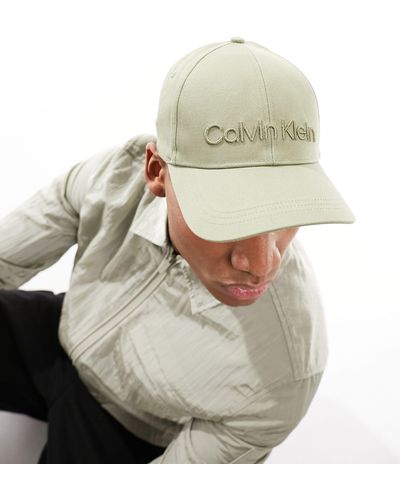 Calvin Klein – bestickte baseballkappe - Mettallic