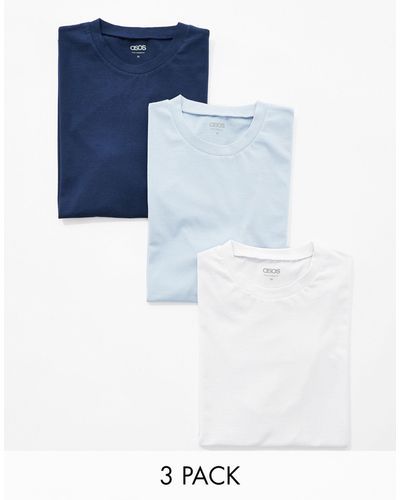 ASOS 3 Pack T-shirt - Blue