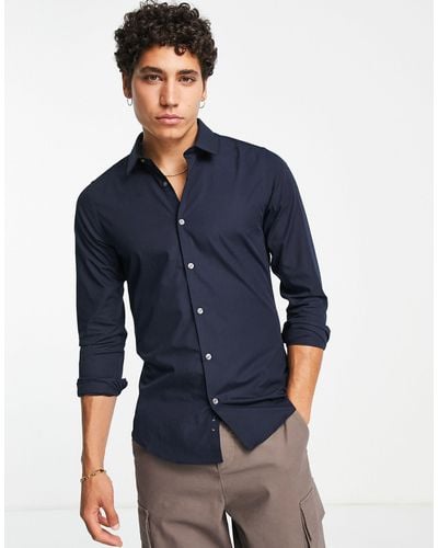 French Connection Skinny Fit Shirt - Blue