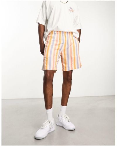 Nicce London – summer series – shorts mit en logo-streifen, kombiteil - Weiß