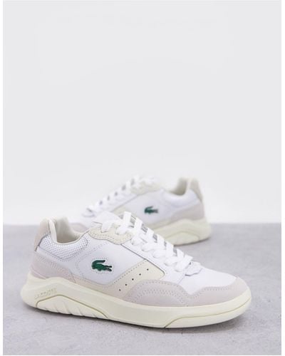 Lacoste Game Advance Luxe Suede Panel Sneakers - White