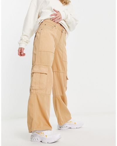 Kickers baggy Cord Panel Jeans - Natural