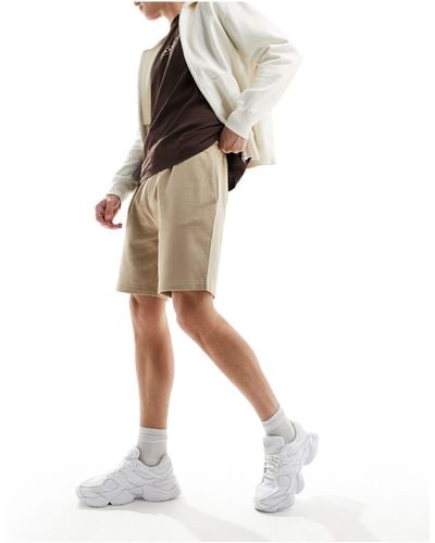 Brave Soul Jersey Shorts - White