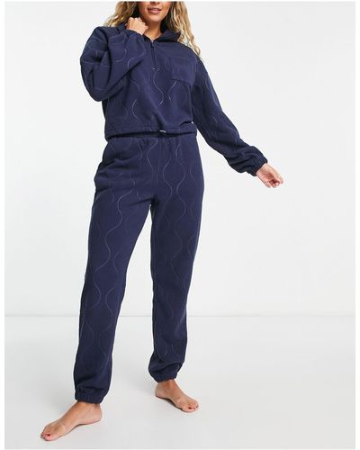 Women's Hooded Velour Lounge Set, Ladies Tracksuit Zipped Pyjama