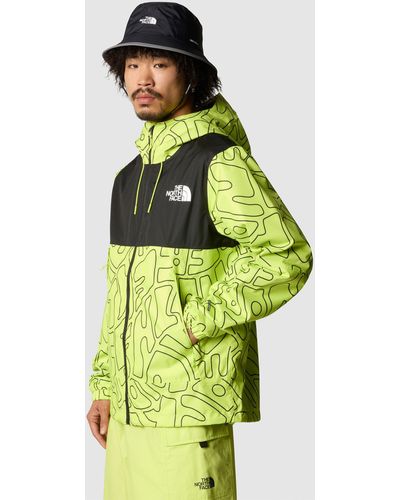 The North Face M Mountain Q Jacket Print - Green