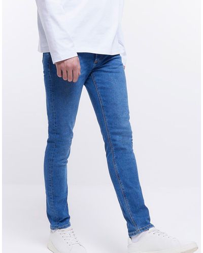River Island Jeans skinny medio - Blu