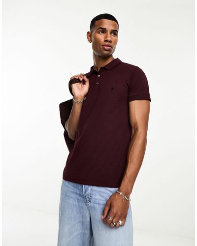 French Connection Polo bordeaux - Rosso
