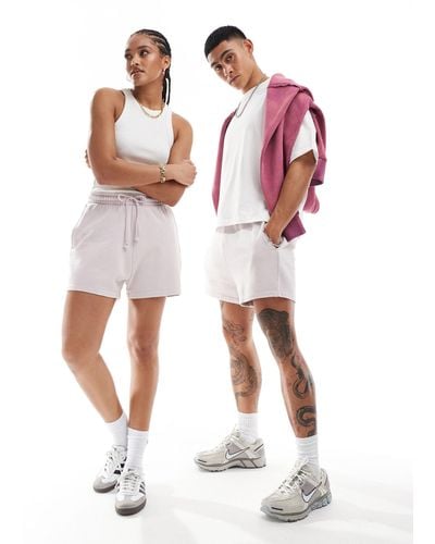 ASOS Unisex Shorter Length Slim Shorts - White