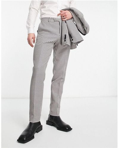 Twisted Tailor Leach Jacquard Suit Slim Pants - Black