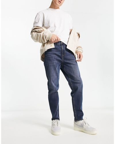 New Look – schmal zulaufende jeans - Blau
