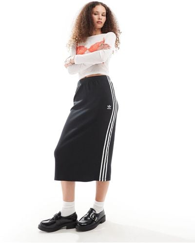 adidas Originals Knitted Midi Skirt - White