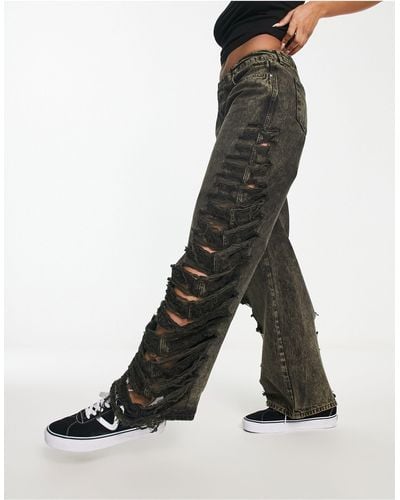 The Ragged Priest Relaxed Skater Jeans - Black