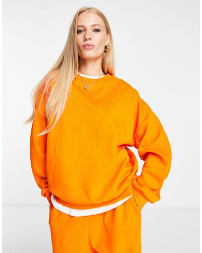 ASOS Co-ord Ultimate Oversized Sweatshirt - Orange