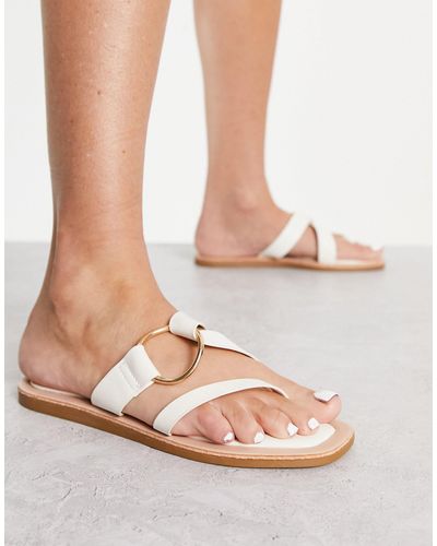 South Beach – flache sandalen - Weiß