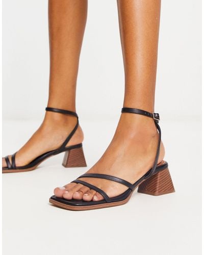 ASOS Hastings Mid Block Heeled Sandals - Brown