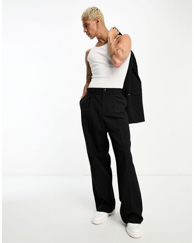 Weekday Uno Co-ord Loose Fit Pants - White