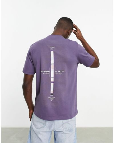 Marshall Artist T-shirt con stampa sul retro "atmosphera" - Viola