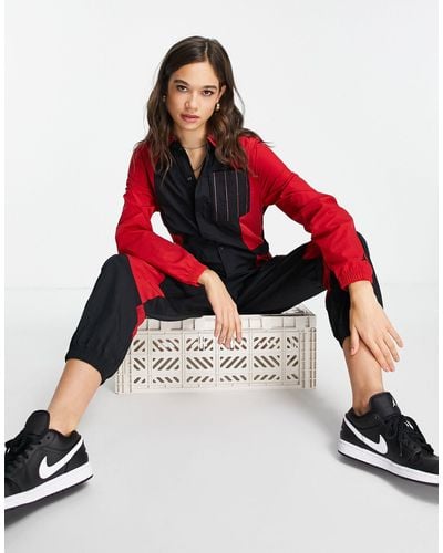 Nike Essential Flight Jumpsuit - Red