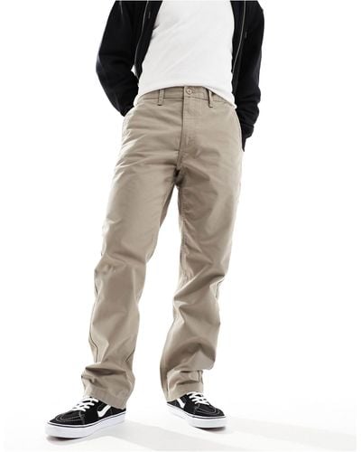Vans Authentic Relaxed Loose Fit Chino Trousers - Natural
