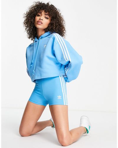 adidas Originals Adicolour - Shorts Met Drie Strepen - Blauw