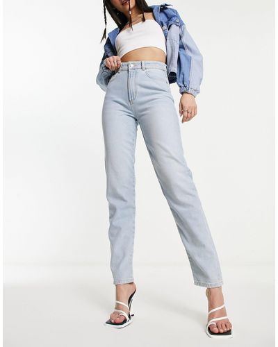 Fiorucci Smalle Jeans Met Engeltjespatch Op - Blauw