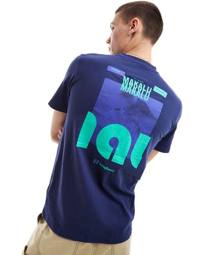 Berghaus Dean street - mountain zine - t-shirt imprimé au dos - Bleu