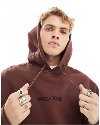 Volcom Stone - felpa con cappuccio bordeaux - Marrone