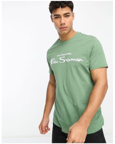 Ben Sherman T-shirt à manches courtes et logo - Vert