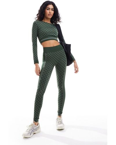 South Beach Geometric Seamless leggings - Green