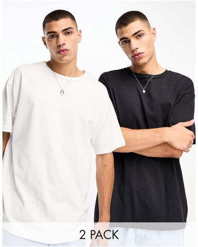 Cotton On Cotton On 2 Pack Relaxed T-shirts - Black